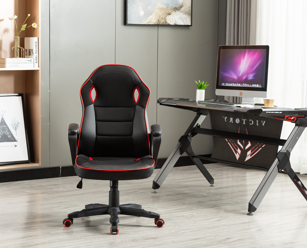 hc 4020 black and red leather gaming chair 9