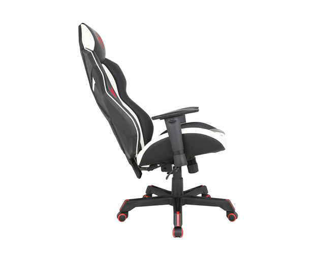 hc 4023 black and white leather gaming chair 4