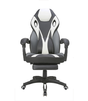 HC-4034 Black And White Leather Gaming Chair