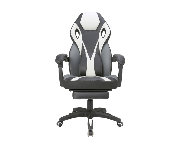 hc 4034 black and white leather gaming chair 11
