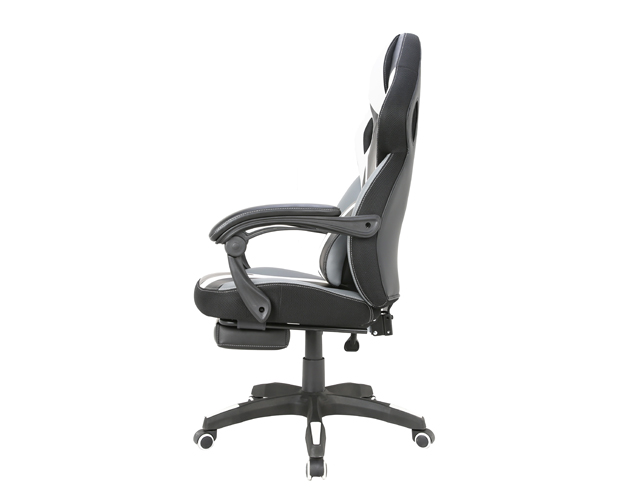 hc 4034 black and white leather gaming chair 3