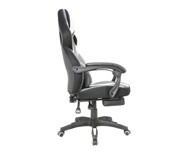 hc 4034 black and white leather gaming chair 5
