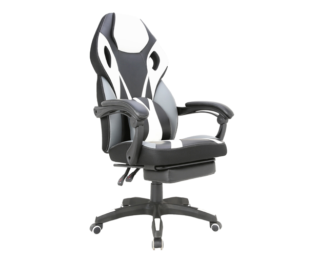 hc 4034 black and white leather gaming chair 6