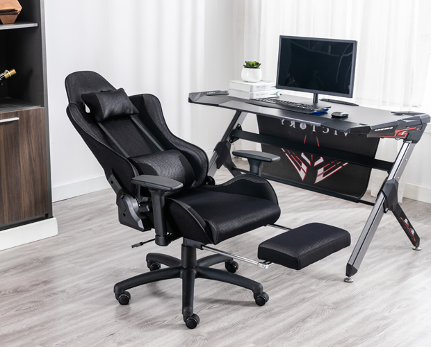 HC-4036 Black Fabric Gaming Chair