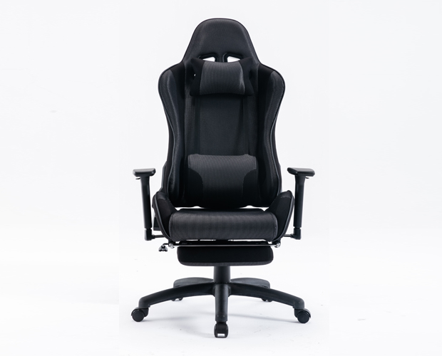 hc 4036 black fabric gaming chair 24