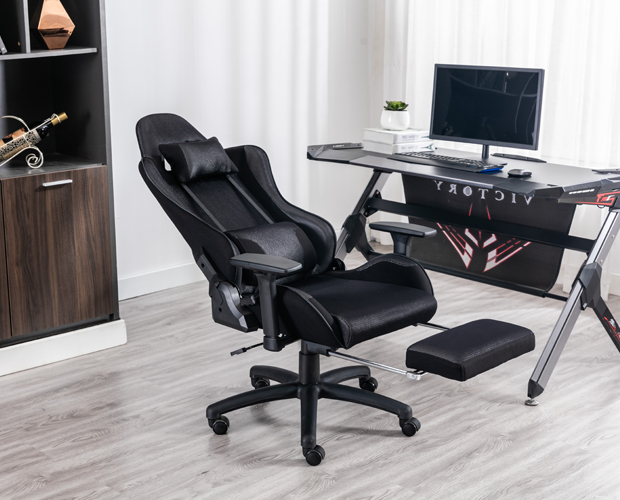 hc 4036 black fabric gaming chair 3